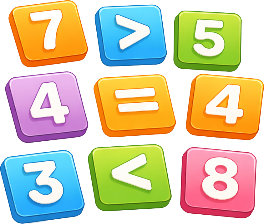 Relációs jelek játék